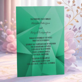 Emerald Jewel Tones Wedding Einladung