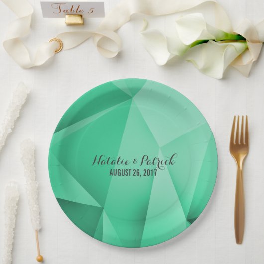 Emerald Jewel Tones Wedding Paper Teller (Hochzeit)