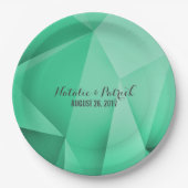 Emerald Jewel Tones Wedding Paper Teller (Vorderseite)