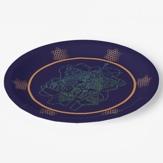 Emerald Jewish Star Paper Teller (Schrägansicht)