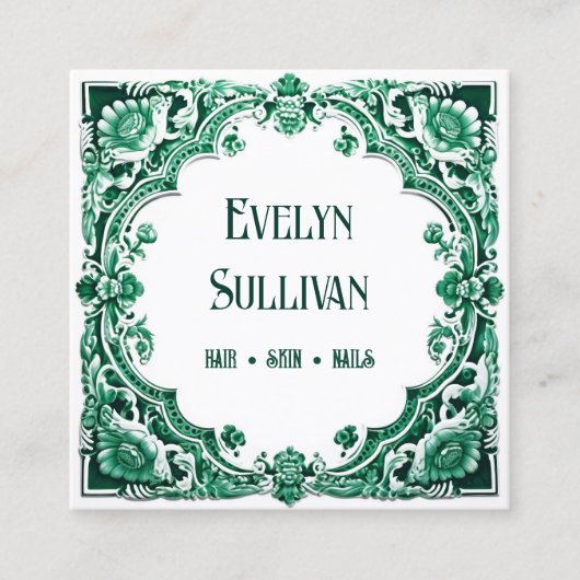 Emerald Keramik inspirierte Visitenkarte (Vorderseite)