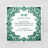 Emerald Keramik inspirierte Visitenkarte (Rückseite)