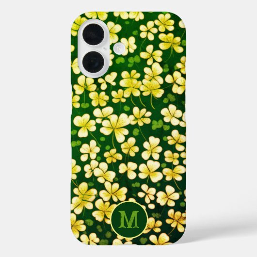 Emerald Kleeblatt Tapestry: Dunkle grüne Freude Case-Mate iPhone Hülle (Rückseite)