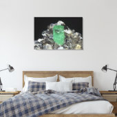Emerald Kristall in Calcite, Kolumbien, Südamerika Leinwanddruck (Insitu (Schlafzimmer))