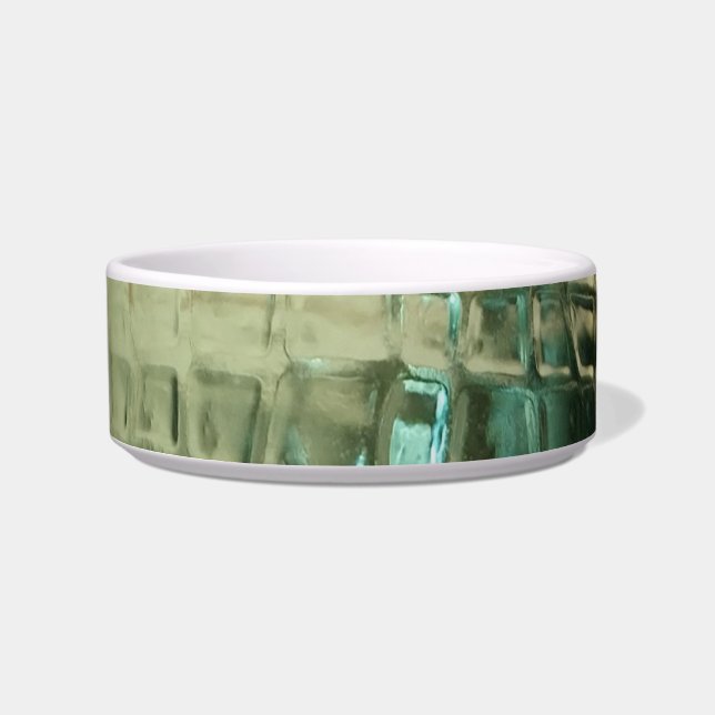 Emerald-Krokodil-Glitzer Napf (Vorderseite)