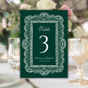 Emerald & Lace Old Money Romantische Klassische Ho Tischnummer