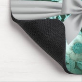 Emerald Lace White Bow Mousepad (Ecke)