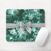 Emerald Lace White Bow Mousepad (Mit Mouse)