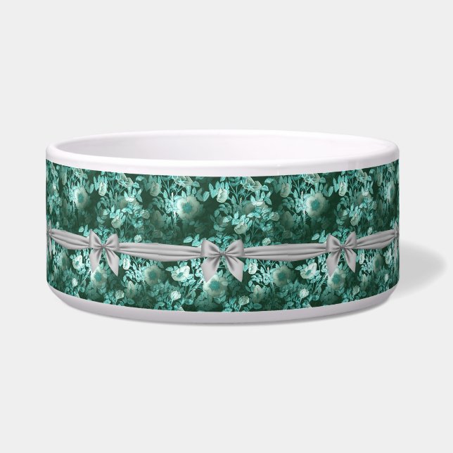 Emerald Lace White Bow Napf (Vorderseite)