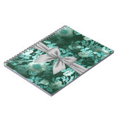 Emerald Lace White Bow Notizblock (Linke Seite)