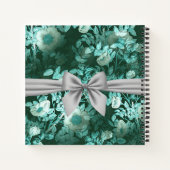 Emerald Lace White Bow Notizblock (Rückseite)