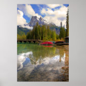 Emerald Lake Canoes Poster (Vorne)