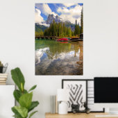 Emerald Lake Canoes Poster (Heimbüro)