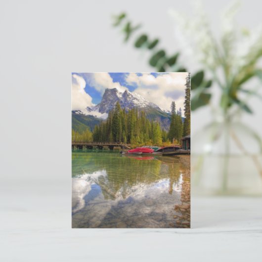 Emerald Lake Postkarte (Stehend Vorderseite)