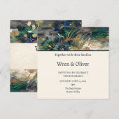 Emerald-Landschaft-Hochzeit Einladung (Vorne/Hinten)
