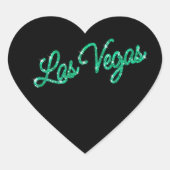 Emerald Las Vegas Glitzern Sticker (Vorderseite)