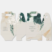 Emerald Leaf Rose Romantic Wedding Geschenkschachtel (Ungeklappt)