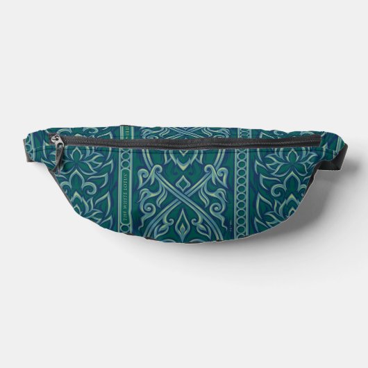 Emerald Lotus TapestPattern - The White Lotus Bauchtasche (Ablage )