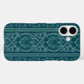 Emerald Lotus TapestPattern - The White Lotus Case-Mate iPhone Hülle (Rückseite (Horizontal))