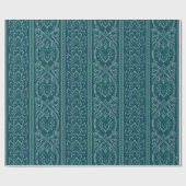 Emerald Lotus TapestPattern - The White Lotus Geschenkpapier (Flach)