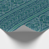 Emerald Lotus TapestPattern - The White Lotus Geschenkpapier (Ecke)