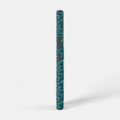 Emerald Lotus TapestPattern - The White Lotus Samsung Galaxy Hülle (Rechte Seite)