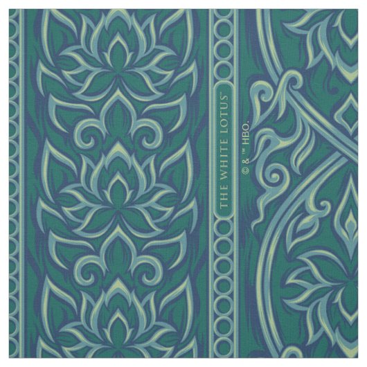 Emerald Lotus TapestPattern - The White Lotus Stoff (Muster)