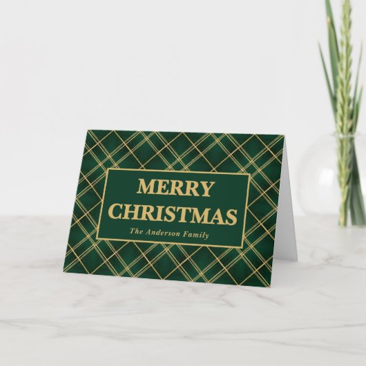 Emerald Luxe Karo Weihnachten (Vorderseite)