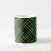 Emerald Luxe Tartan Weihnachtsbecher Kaffeetasse (Mittel)