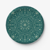 Emerald Mandala Paper-Teller Pappteller (Vorderseite)