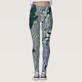 "Emerald Marble Flow" Leggings (Vorderseite)