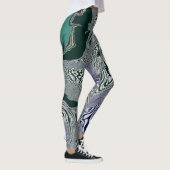 "Emerald Marble Flow" Leggings (Rechts)