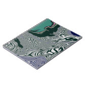 "Emerald Marble Flow" Notizblock (Linke Seite)
