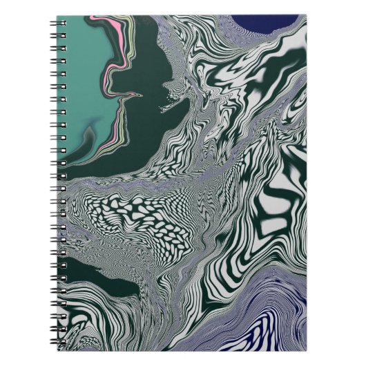 "Emerald Marble Flow" Notizblock (Vorderseite)