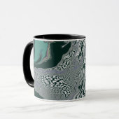 "Emerald Marble Flow" Tasse (Vorderseite Links)