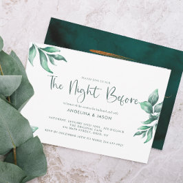 Emerald Marble & Gold Green Probe Dinner Einladung