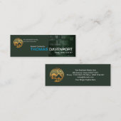 Emerald Marble Tile Wall Beruflich Builder Mini Visitenkarte (Vorne/Hinten)