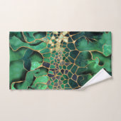 Emerald-Marble-Zellen abstrakte Kunst Badhandtuch Set (Handtuch)