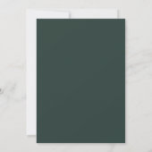 Emerald Mauve Artful Flora Wedding Einladung (Rückseite)