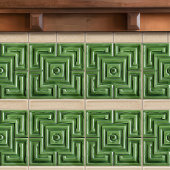 Emerald Maze Imitats Relief Keramik Tile Fliese
