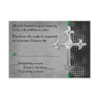 Emerald Medieval Celtic Cross RSVP Card