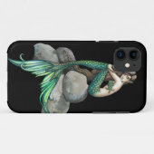 Emerald Mermaid Fantasy Art Case-Mate iPhone Hülle (Rückseite (Horizontal))