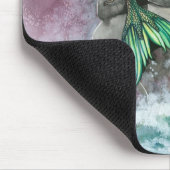 Emerald Mermaid Fantasy Art Mousepad (Ecke)