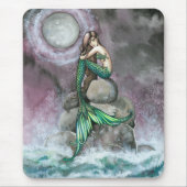 Emerald Mermaid Fantasy Art Mousepad (Vorne)