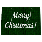 Emerald Merry Weihnachtsgeschenktasche Große Geschenktüte (Vorderseite)