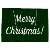 Emerald Merry Weihnachtsgeschenktasche Große Geschenktüte (Rückseite)