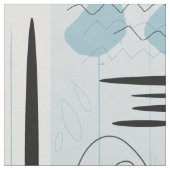 Emerald Mid Centrum Modernes Abstraktes Muster Stoff (Nahaufnahme)