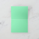 Emerald Midnight Clock Dankeskarte (Innenseite)