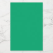 Emerald Mini Wine Bottle Labels - individuell anpa Weinetikett (Einzelnes Label)
