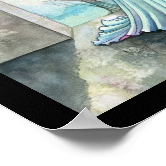 Emerald Moon Fairy Poster Print von Molly Harrison (Ecke)